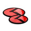 UHJL2 1 Stück x 3D ABS K Logo Auto Motorhaube Heckklappe Logo Emblem Abzeichen Aufkleber für Kia Sportage Optima Sorento Forte Rio Stinger K5