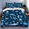 Underwater marine life. Bedding Duvet cover sets Duvet covers Pillowcases gifts (1 * Duvet Cover 2 * Pillowcases, without duvet insert)