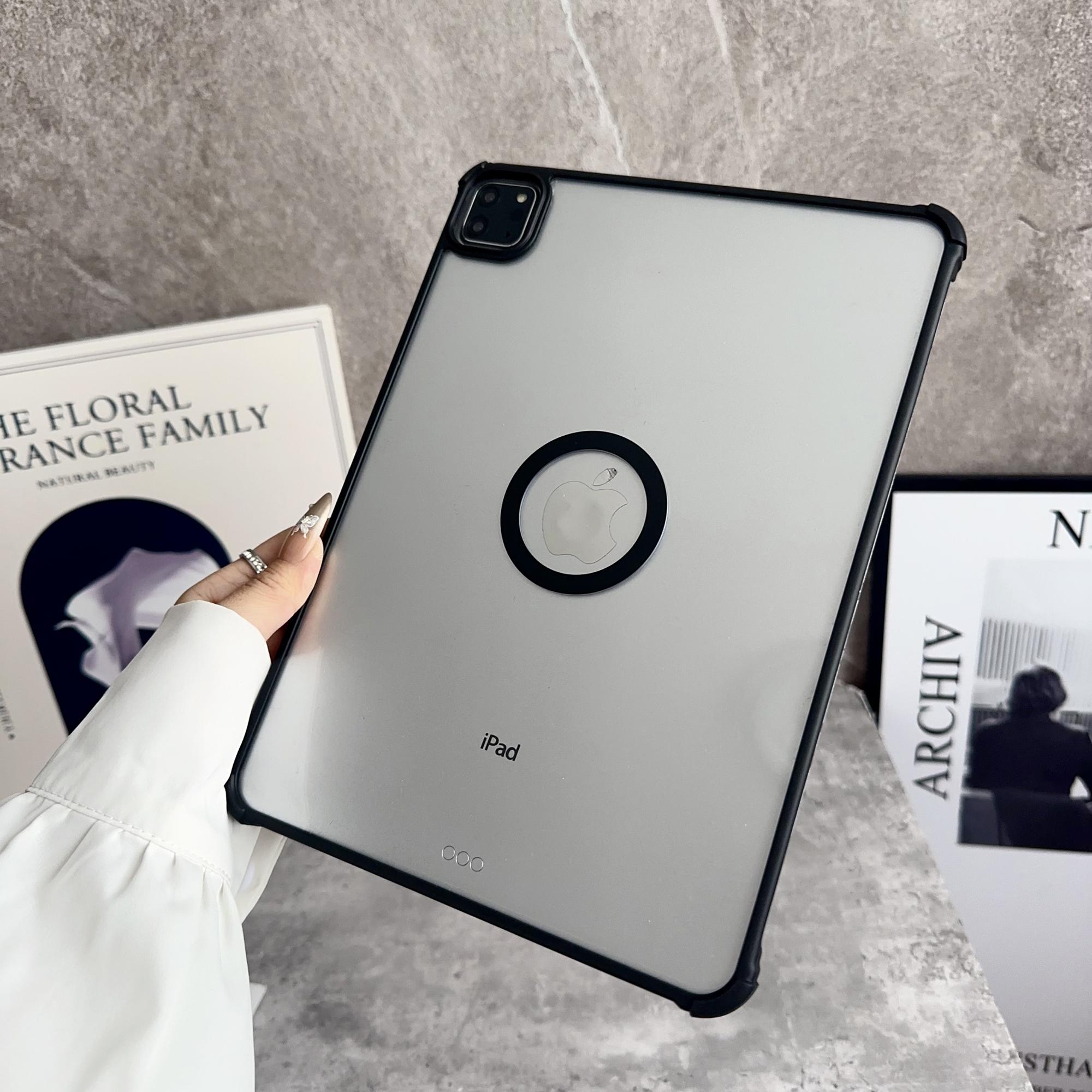 

Для iPad Air (2022)/(2020) Магнитный чехол без рамки из ТПУ и акрила, прозрачная накладка для планшета Black