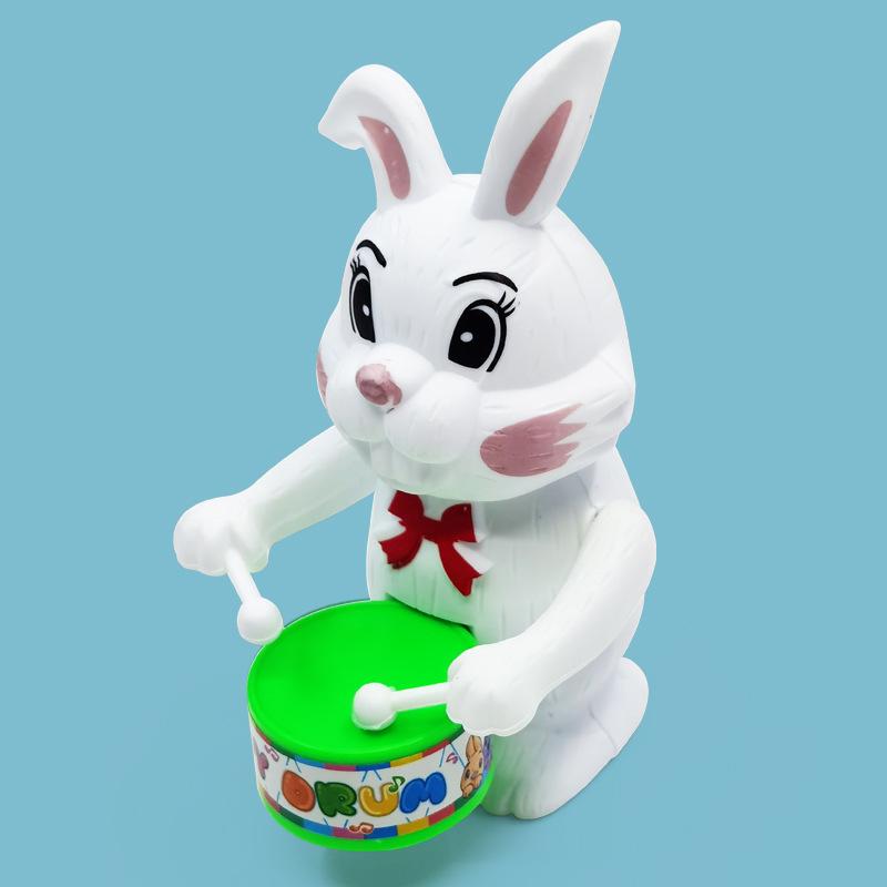 Wind-up Drumming Rabbit Toy - Novelty Gift Item
