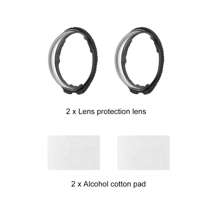 For Insta360 X4 Air PULUZ Rotation Optical Glass Lens Guard  Protective Cover (Transparent)