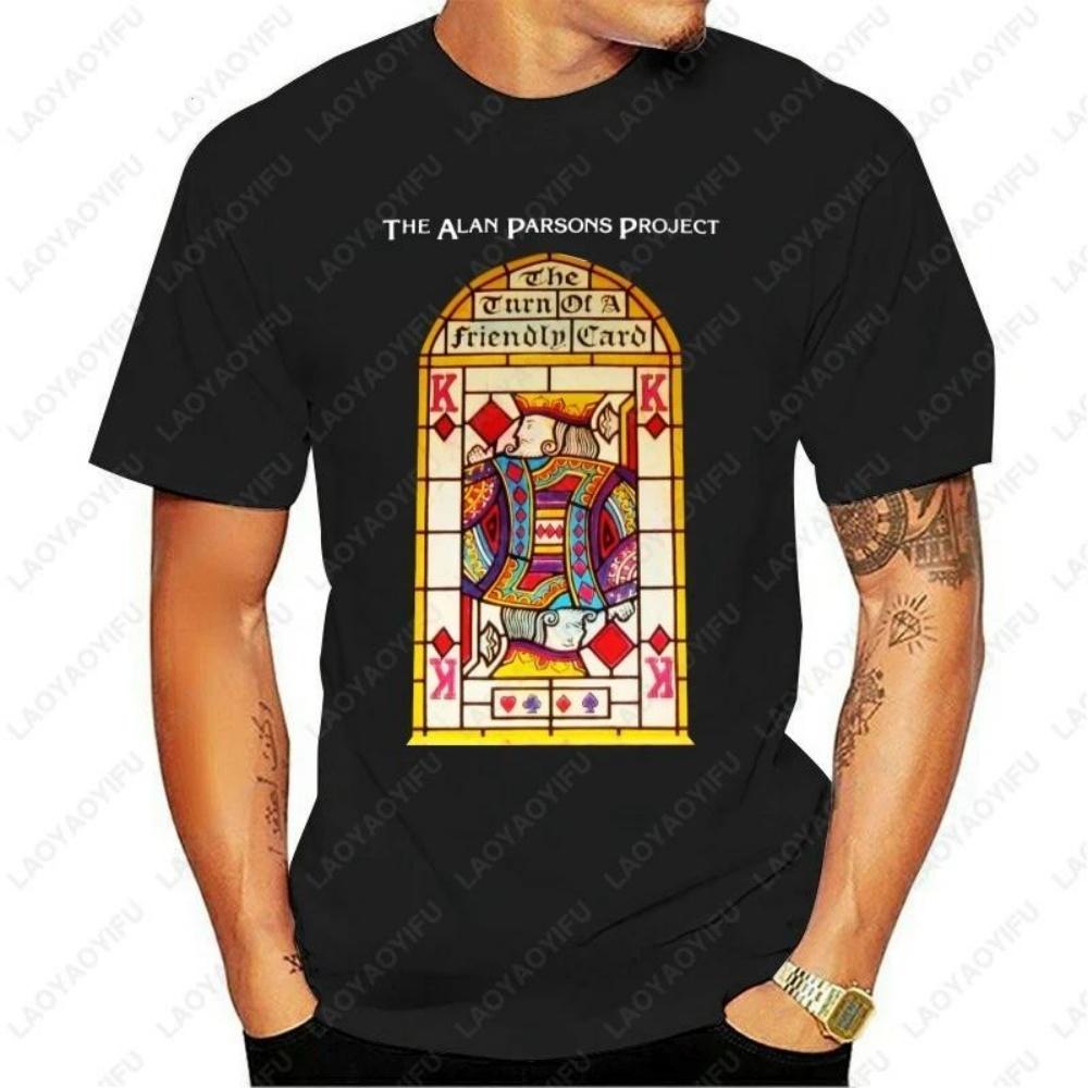 

Alan Parsons Project Turn On Your Friendly Card Graphic T - Shirts Summer Women Men Fashion Vintage Cool Cotton Camisetas Tops Tees S чёрный