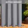 Set of 2 outdoor curtains, privacy screen, waterproof, top and bottom with eyelets