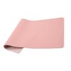Multifunctional Table Mat Soft Waterproof and OilProof Leather Writing Desk Mouse Pad(Pink )