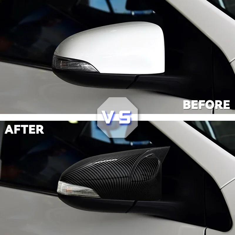 Side Wing Rearview Mirror Cover Cap For Toyota Corolla 2014 2015 2016 2017 Carbon Black high quality types