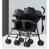 Wheeled Six Twin Baby Stroller Ultra Lightweight Fold Multi Functional Stroller