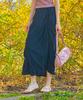 Collet Cooling Refrigerator Pleated Marmont Midi Shirred Flare Long Skirt [Black] 349Sr