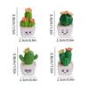 1 Set of 4, Simulated Cactus Succulent Mini Decorative Ornaments Desktop Decoration Crafts Mini Potted Car Small Ornaments