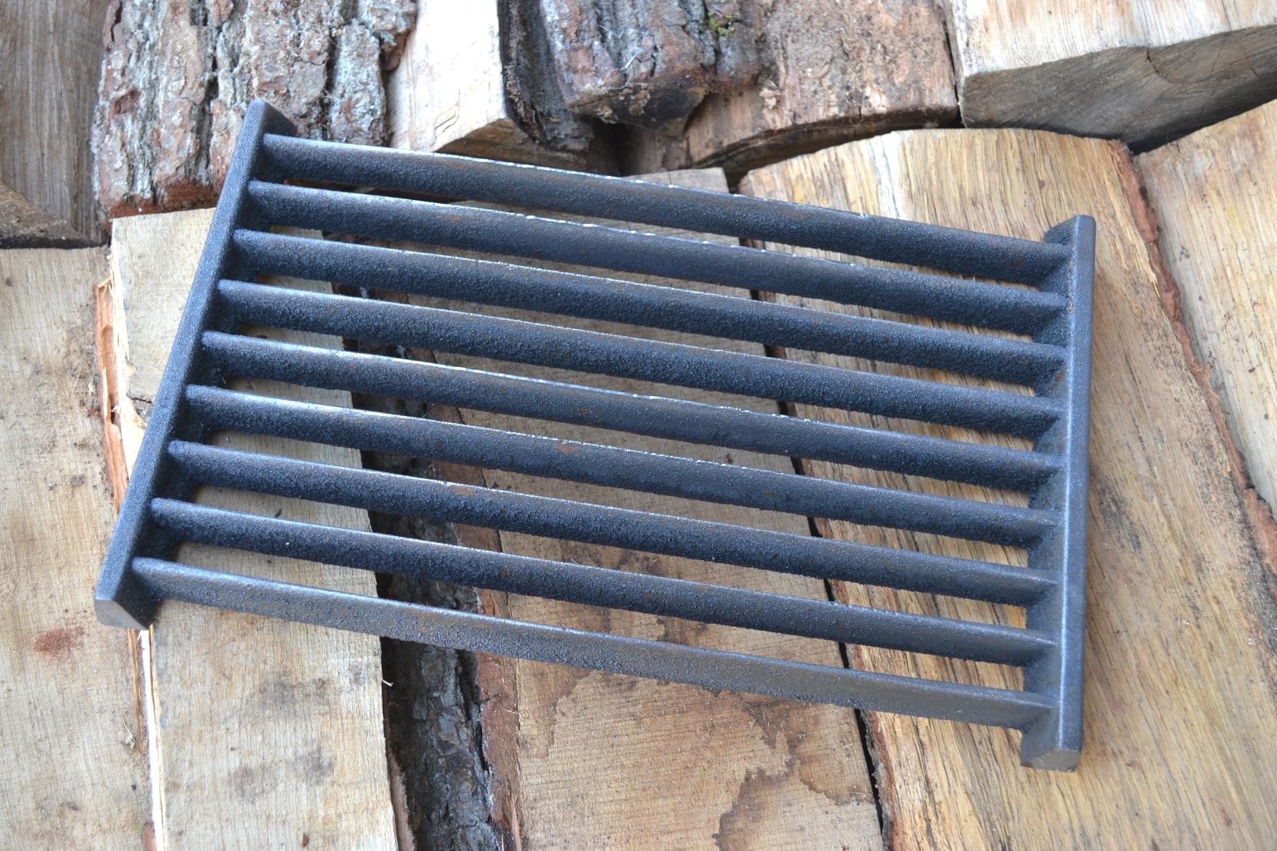 Ca183 - 33 X 21 Cm - Ruszt Żeliwny Do Pieca, Kominka, Kuchni