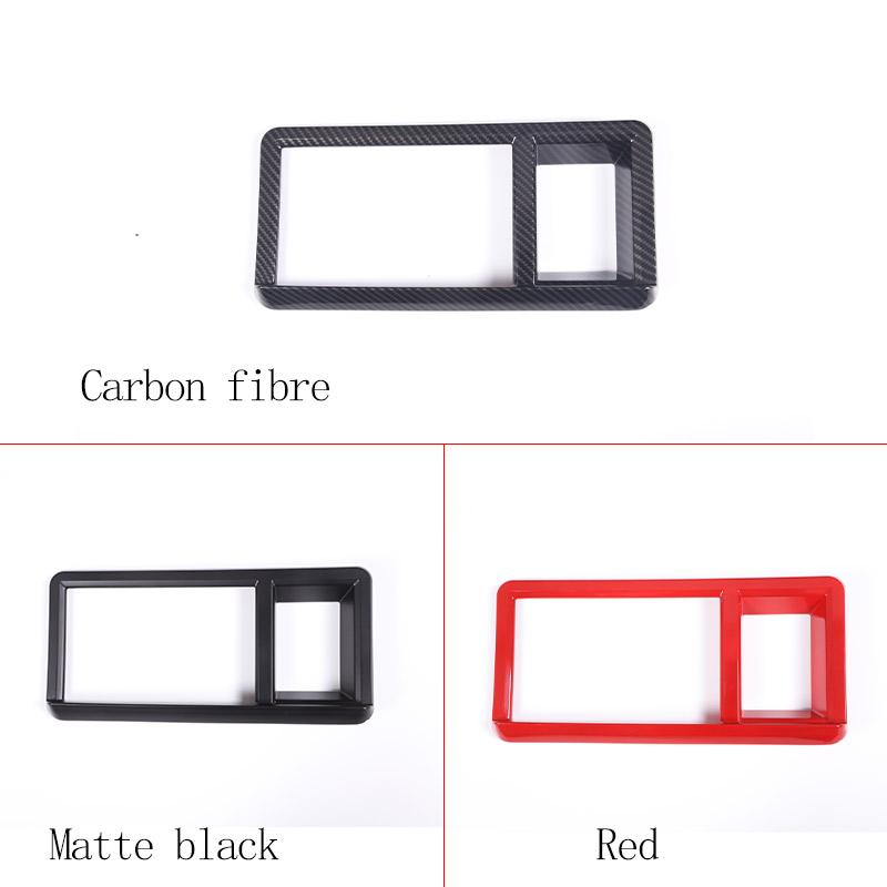 For Ford Maverick 2026-2026 ABS Matte Black/Carbon fibre/Red Navigation Screen Decoration Trim Sticker Car Accessories