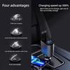 Pentru IPhone Huawei Samsung 100W 4 ÎN 1 Încărcător auto retractabil Cablu USB tip C Cablu de încărcare rapidă Adaptor brichetă X4W3