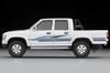 Toyota Hilux 4WD Pickup Double Cab SSR 1991 Model Diecast (White) LV-N256b [Tomix 1/64 Car] [Tomica Time]