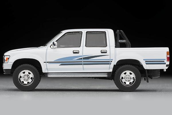 Toyota Hilux 4WD Pickup Double Cab SSR 1991 Model Diecast (White) LV-N256b [Tomix 1/64 Car] [Tomica Time]