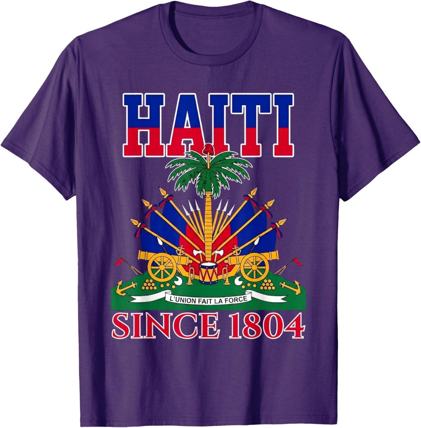 Happy Haitian Flag Day Outfit Proud Haiti T-Shirt S разноцветный