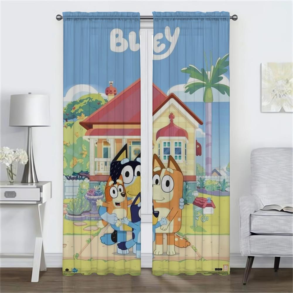 Window Curtain for Room 2 Panel B-BlueyS Tulle for Bedroom Blinds Home Interior Curtains Halloween Decoration Shades Partition
