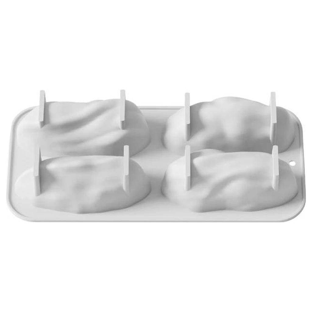 Silicone Baking Mould Reusable Baking Pan Cookie Moulds Heat Resistant Bakeware for Chocolate Candy Dessert Home Apartment