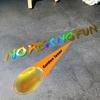 NO RISK NO FUN Laser Motorcycle Stickers Waterproof for Moto Helemt Front Fairing Fuel Tank DIY Bicycle Car Window Vinyl Decals