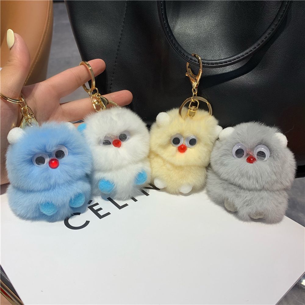 

Car Key Ring Soft Toy Stuffed Toys Little Mon-ster Plush Keychain Plush Keyring Plush Hair Ball