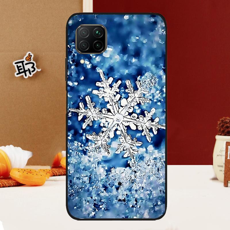 Snow Snowflake Winter For Huawei Nova Y91 Y90 Y61 Y60 Y70 5T Nova 9 10 SE 11 3i 7i 8i P20 P40 Lite P30 Pro Case