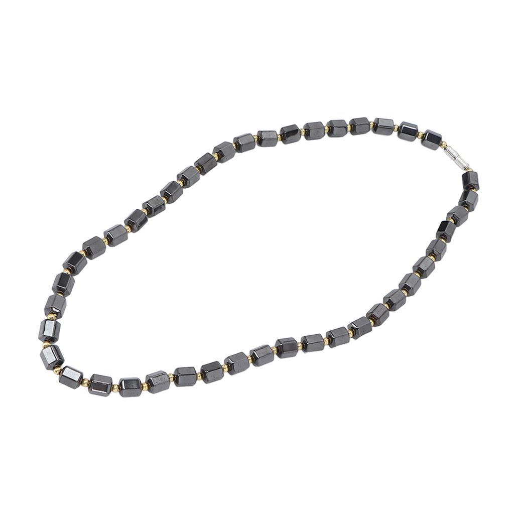 Magnetic Therapy Necklace Men Women Iron Ore Simple Fashionable Pain Relief Necklace Birthday Gift