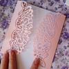 Scrapbooking Grußkarte Dekoration Spitze Hohlrahmen Metall-Stanzformen Rahmen Prägevorlage