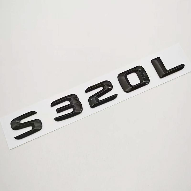 

3D ABS Car Letters Logo S300L S320L Badge Sticker Emblem Decals For Mercedes Benz S Class S300L S320L V221 V222 Tail Accessories