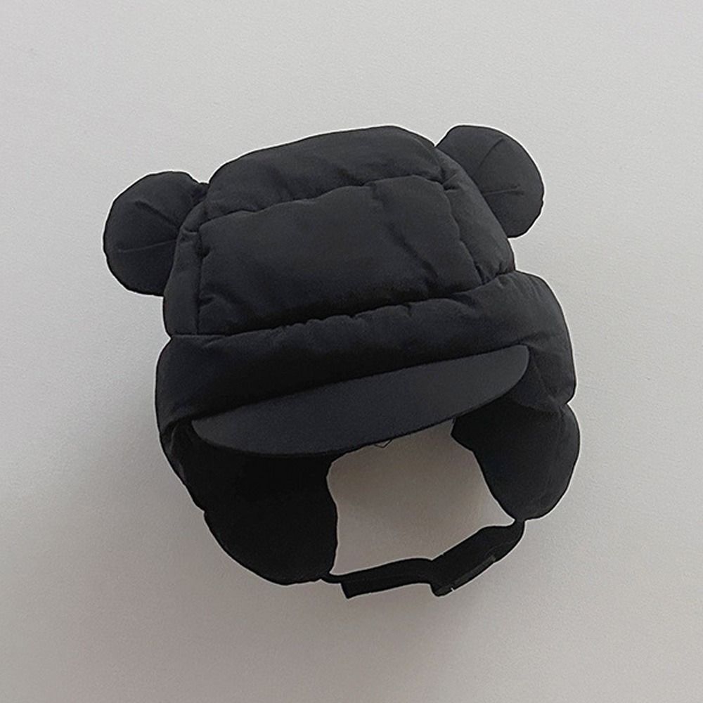 Balaclava Down Cotton Bomber Hat Cold Protection Pullover Cap Outdoor Warm Snowing Beanies  Unisex