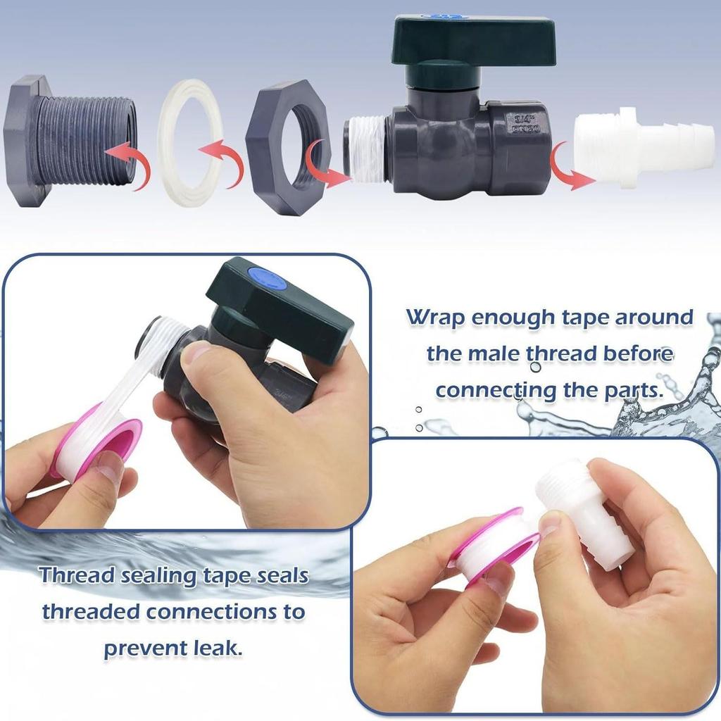 Kit Robinet pentru Butoi de Apă din PVC - Instalare Ușoară, Montare pe Perete, Etanș