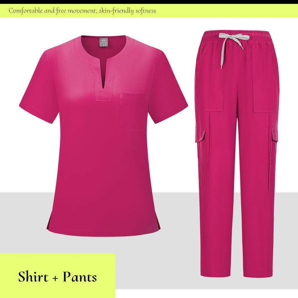 Children’s Hospital Nurse Uniform - Women's Breathable, Sweat-Absorbent Medical Scrub Set