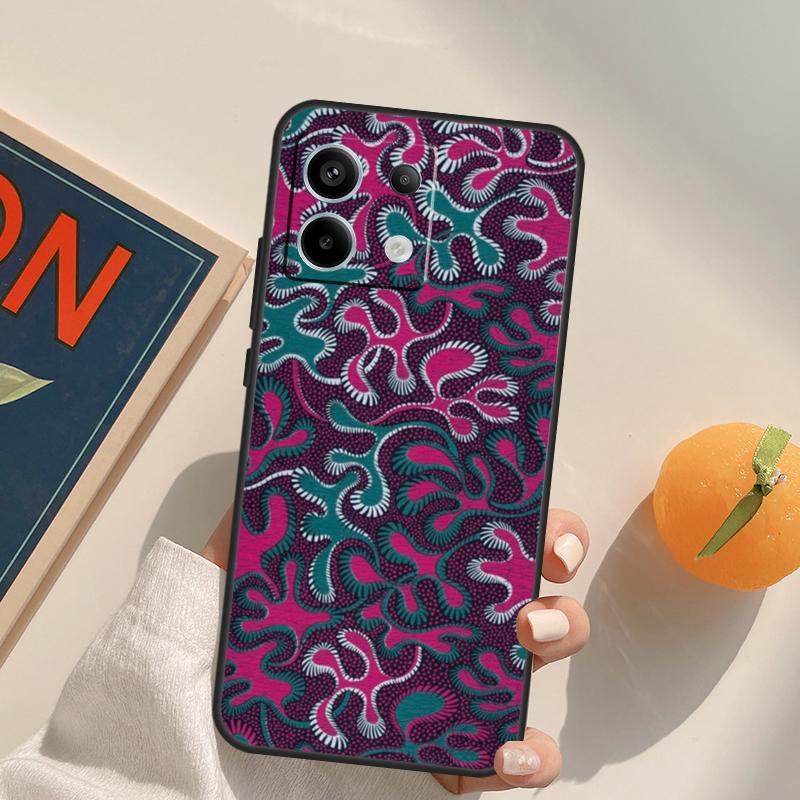 African Fabric Print Funda For Xiaomi Redmi Note 14 Pro 9 10 11 12 13 Pro 10S 11S 12S Redmi 10C 12C 13C 14C Case