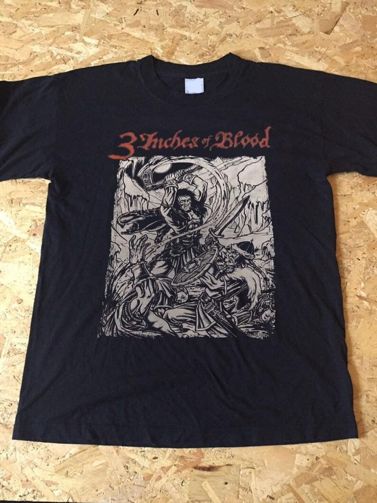 Reprinted 3 Inches Of Blood T Shirt heavy metal band shirt Unisex T-Shirt M