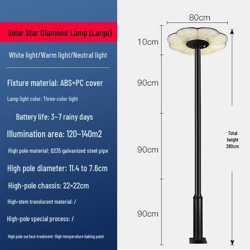 Xin Shan Integrated Solar High Pole Street & Landscape Light