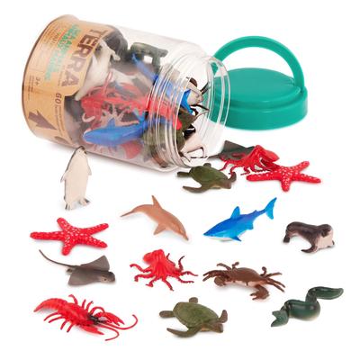 Terra Marine Life Meerestierwelt Meerestierfiguren 60er Set in 12 Arten Tierspielzeug, Alter: Originalware, ab 3 Jahren