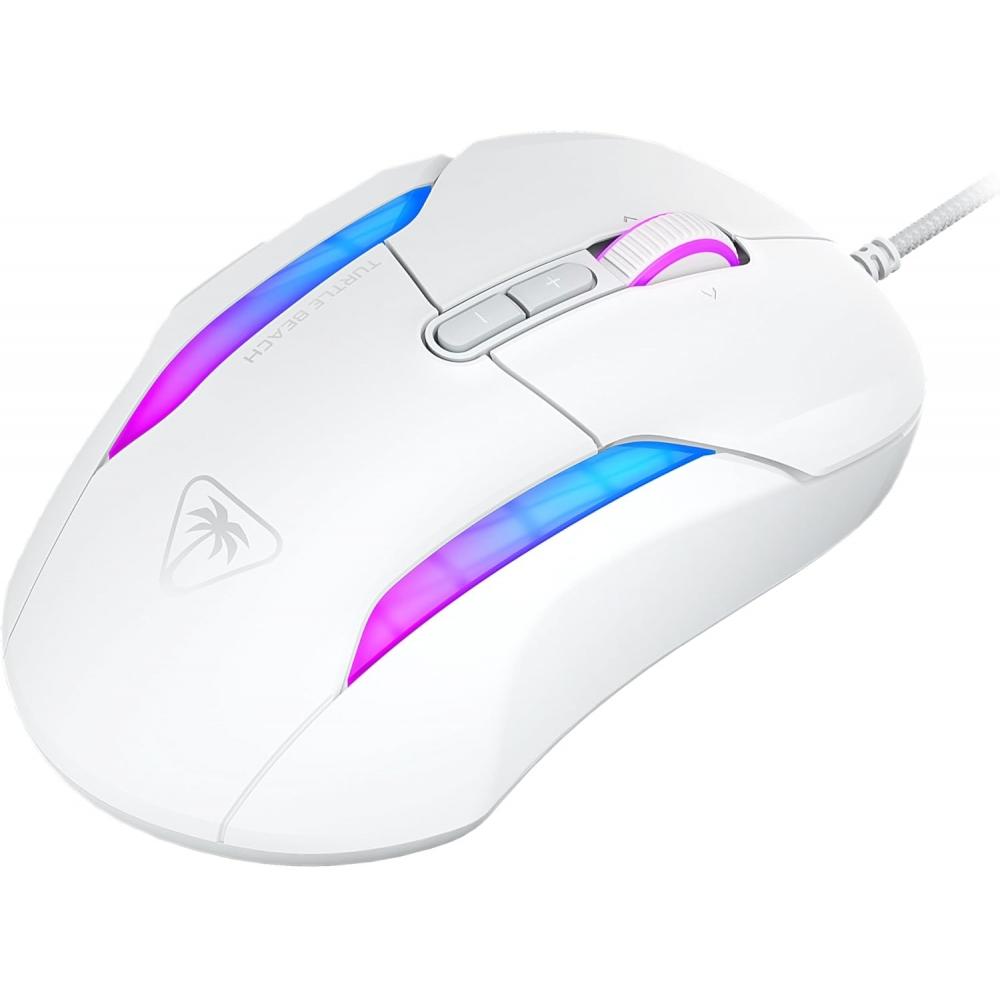 Turtle Beach Wired Gaming Mouse 26k Dpi Sensor Mmo Rts Macro Kone Ii White