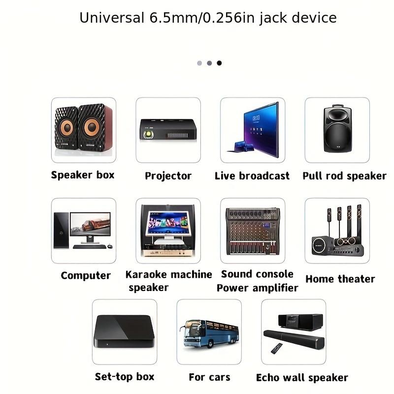 High qualityWired Dynamic Microphone with 6.5mm Jack, Handheld Karaoke Singing and Conference Speech Mic for PA System, 6.5mm Plug Multi-Purpose