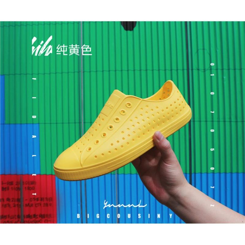 Hole Shoes Men's Bag Head Sandals Wading Beach Hollow Shoes Summer Breathable Non-slip Korean Version