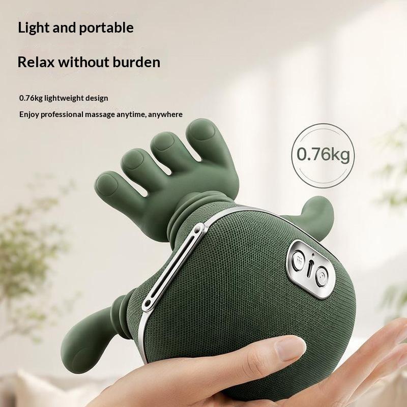 Neck Shoulder Massager With Heat,4D Bionic Fingers Simulate Real Palm Massage,3 Intensities&2 Heat Settings,Relax Muscle Tension