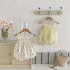RTS Female Baby Cotton Thin-Strapped Floral Print Romper Bodysuit for Infants Toddlers Cute Summer Outfit Sweet Style Jumpsuit