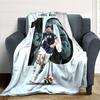 Football Messi Blanket Comfortable Great for Sofa Office Chair Livingroom All-Season Use Modern Style Birthday Christmas Gift Blanket