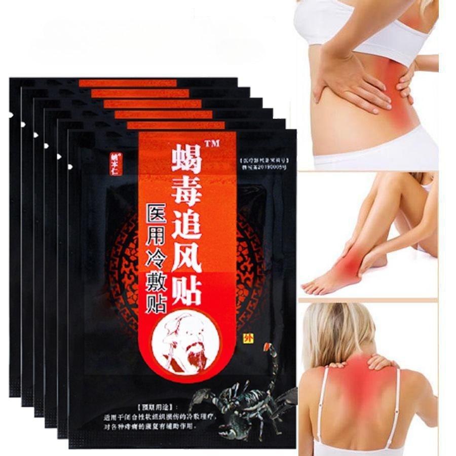8/16/24/32/40/48 sztuk chiński skorpion ulga w bólu tynk na ramię szyi powrót staw kolanowy ulga w bólu mięśni opieki zdrowotnej