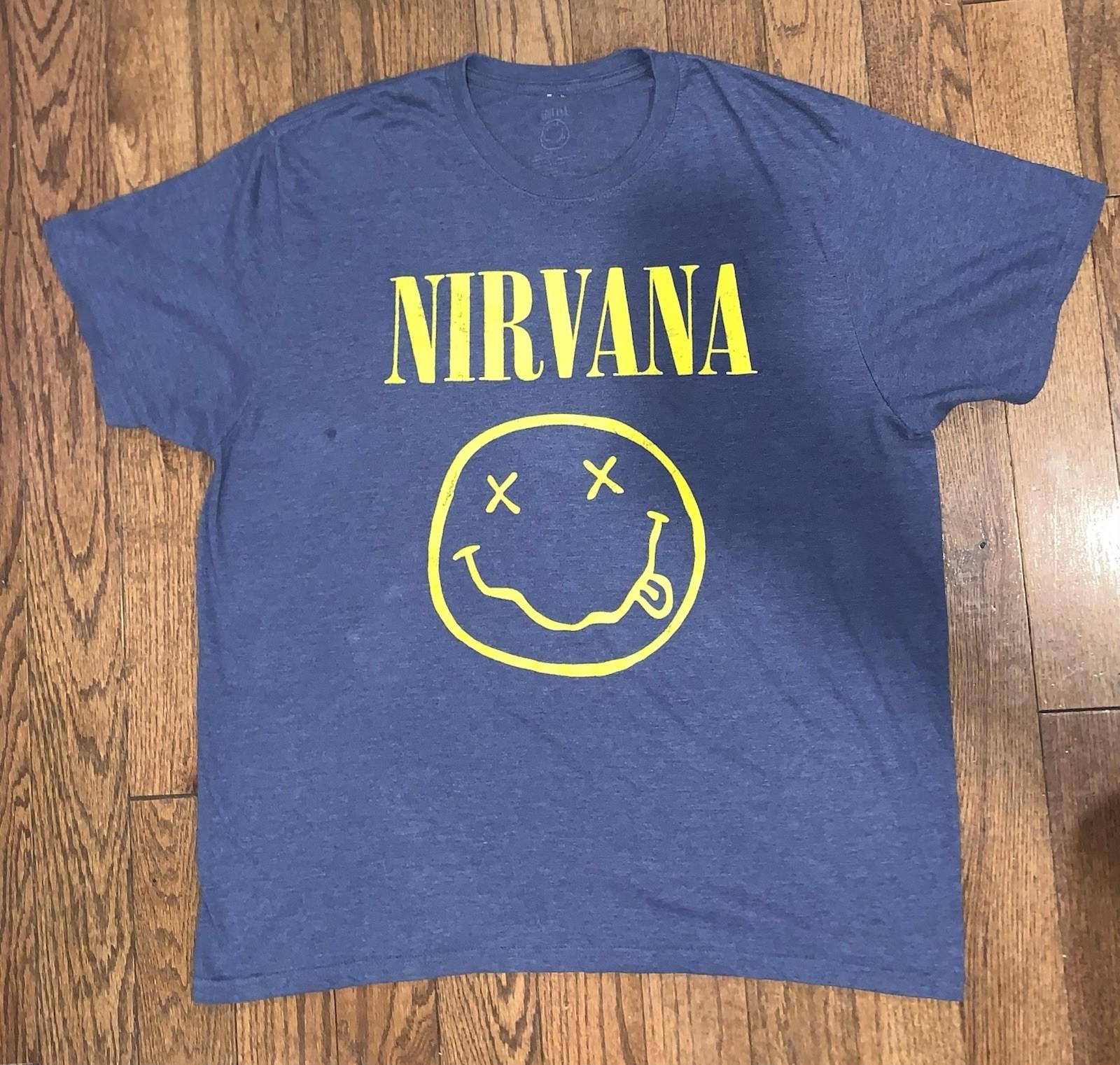Nirvana Blue T-shirt, Size XL Unisex T-Shirt XXXL