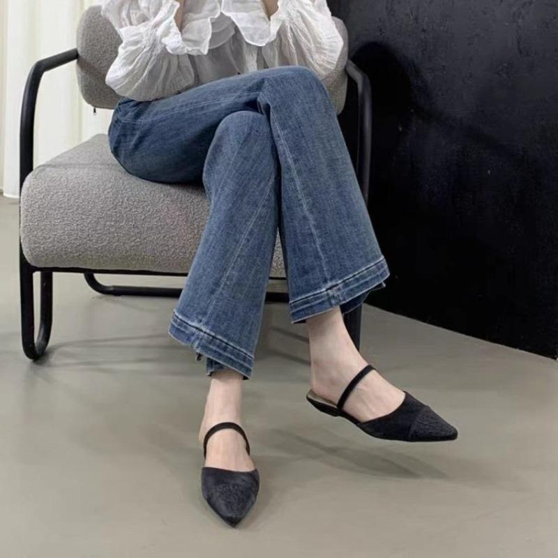 Fashion New Style Shoes for Women Fashion Slip on Women's Pumps Pointed Toe Shallow Solid Dress Low-heeled Casual Office Ladies Shoes