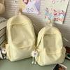 Schoolbag high-value schoolbag female college students simple and cute backpack female large-capacity schoolbag lightweight junior high school 