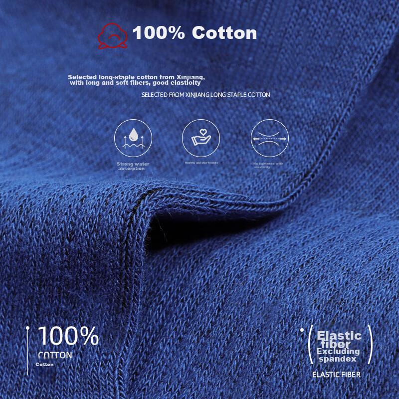 LANGSHA Pure Cotton Socks for Men, Spring And Summer Mid-Calf All-Cotton Socks, Sports Sweat-Absorbing Breathable Socks