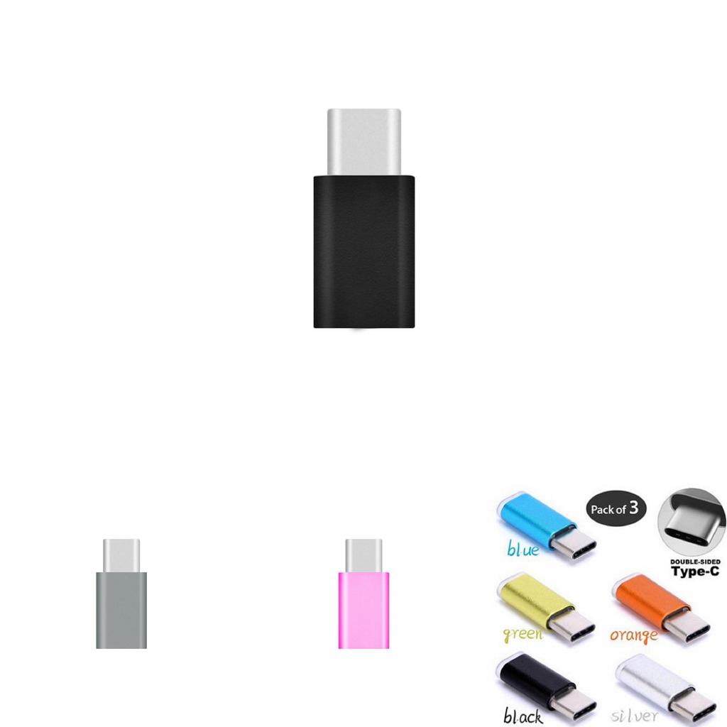 Premium 3x Metalowy Adapter Micro USB do USB-C Typ-C do Synchronizacji i Ładowania dla Bezproblemowej Łączności