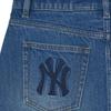 New MLB New York Yankees Denim Short Skirts Women's Blue 3FDSV0144-50INS