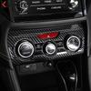 For Subaru Crosstrek XV SUV/Hybrid 2018- Carbon Car Air Condition AC Switch Button Panel Cover Trim Interior Accessories