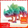 Eco-Friendly 3D Printed Dragon and Triceratops Dinosaur Skeleton Ornament Toy Figurine
