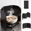 Foldable Range Cover, Heat-Resistant, Waterproof, Oil-Proof, and Easy To Clean, 4-Sided Oil Splash Guard for IH and Gas Cooktops, Insulated, Waterproo