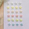 50 Pcs Flowers Nail Art Charms Resin Nail Charms Decoration 3D Jelly Flower Decals Summer Manicure Accessories Salon Supply Diy